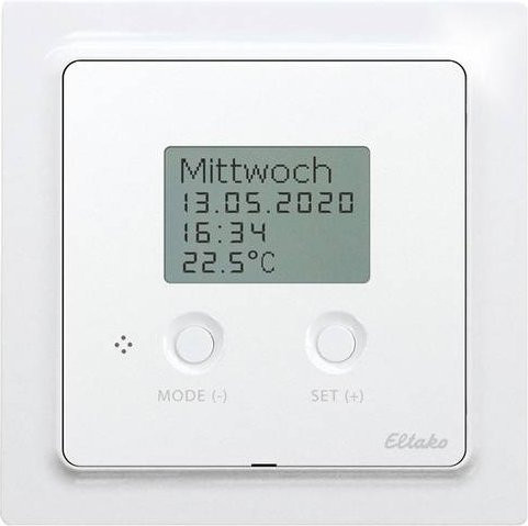 Eltako FTAF55ED/230V-wg Funk Temperaturregler mit Display in Weiß - Bild 1