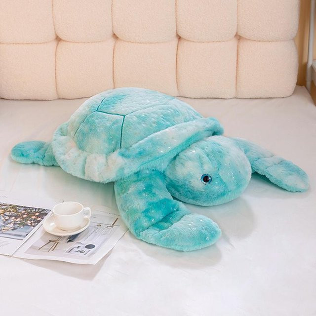 Wucifang Bags Schildkröten-Stofftier Kissen, grün, Plüsch / Textil - Bild 1