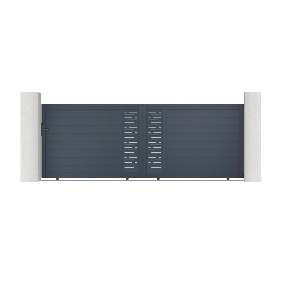 Casanoov Elektrisches Schiebetor Arlberg aus Aluminium in Grau inklusive Schiebetorantrieb Ranger C300, B: 400 cm, H: 140 cm - Bild 2