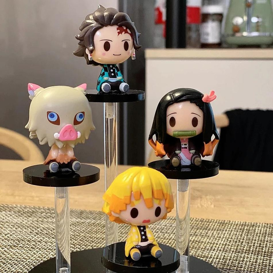 Yiran toy 1 Demon Slayer Kimetsu no Yaiba Mini-Figur 4-teiliges Set - Bild 3