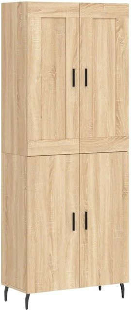 vidaXL Highboard Sonoma-Eiche, Farbe Braun, B/T/H: 69,5 x 34 x 180 cm - Bild 1
