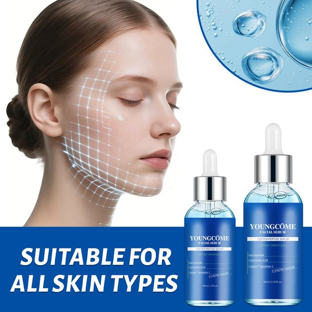 YOUNGCOME Kupferpeptid-Serum mit Hyaluronsäure, Gesichtsserum, Unisex - Bild 1