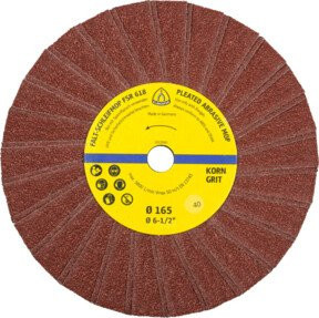 Klingspor FSR 618 Schleifmopräder Korn 60 braun Durchmesser: 16,5 cm, Bohrung: 1,4 cm - Bild 1