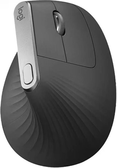 Logitech MX Vertical Ergonomische Kabellose Bluetooth-Maus in Schwarz - Bild 1