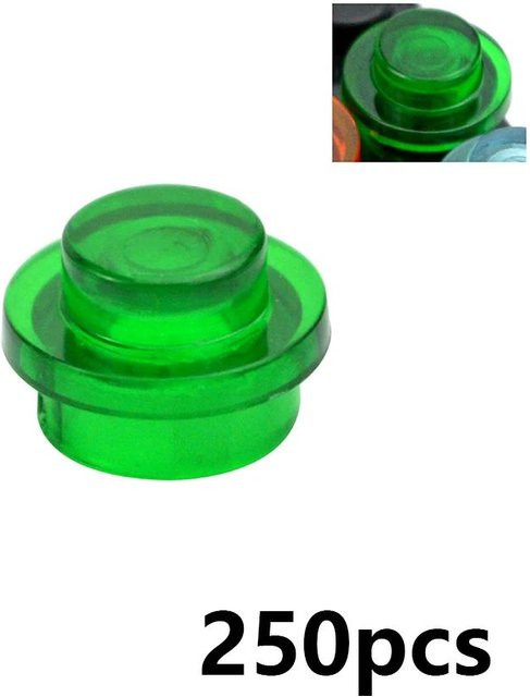 Wucifang Bags MOC Bausteine Rund 1x1 Punkt, Nachfüllpack, 250-teiliges Set, ab 6 Jahren - Bild 1