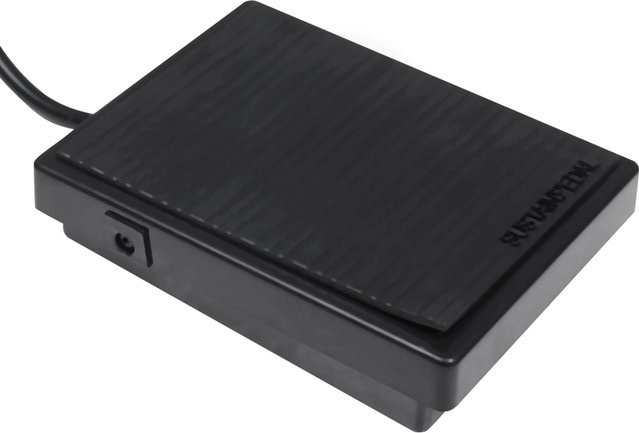 Painter Universelles Sustain-Pedal mit 6,35-mm-Klinkenstecker und USB-C für elektronische Orgeln, MIDI-Keyboards und Digitalpianos, Schwarz - Bild 1