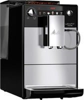 Melitta Latticia OT F300-101 Kaffeevollautomat in Schwarz-Silber mit Milchbehälter und Heißwasserfunktion - Bild 1