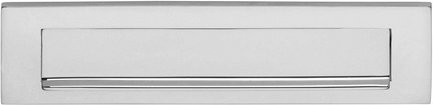 Intersteel Briefeinwurf rechteckig aus Messing in Chrom und Silber - Bild 1
