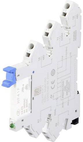 TRU COMPONENTS TC-FY-41F-3 Industrierelais 24V mit 1 Öffner und 1 Schließer, Schaltstrom max. 6A, Farbe: Weiß - Bild 1