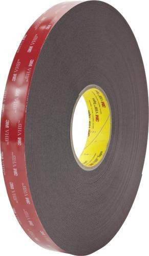 3M Doppelseitiges Klebeband Schwarz B: 12 mm, L: 33 m - Bild 1