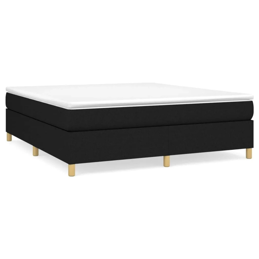vidaXL Boxspringbett in Schwarz aus Stoff mit B/T/H: 180 x 200 x 35 cm - Bild 2