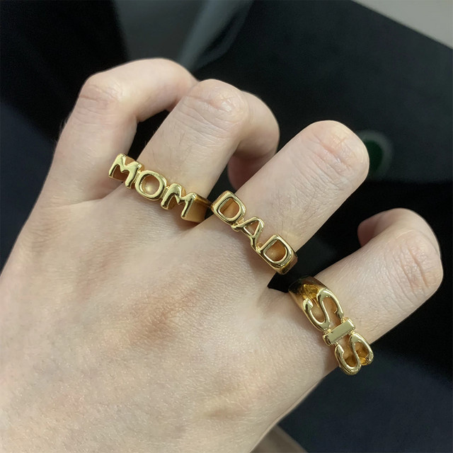 BAUTOBVC Ring, Gold, Unisex - Bild 1