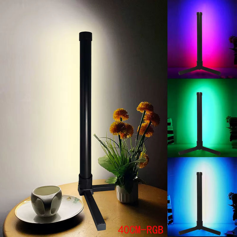 TINGMIAO RGB Eck-Stehleuchte aus Aluminium mit App-Steuerung und Musiksynchronisation, dimmbare LED Stehlampe in Multicolour für Wohnzimmer und Schlafzimmer - Bild 4