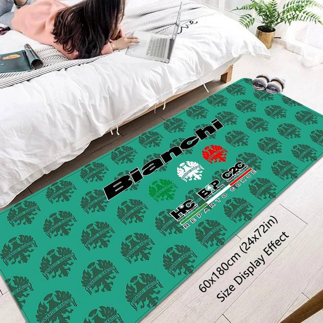 Bianchi Bodenteppich im nordischen Stil mit Grafik-Design, grün, rechteckig, Breite: 60 cm, Tiefe: 60 cm - Bild 1