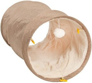 Canadian Cat Company Katzentunnel mit Kuschelfell, beige