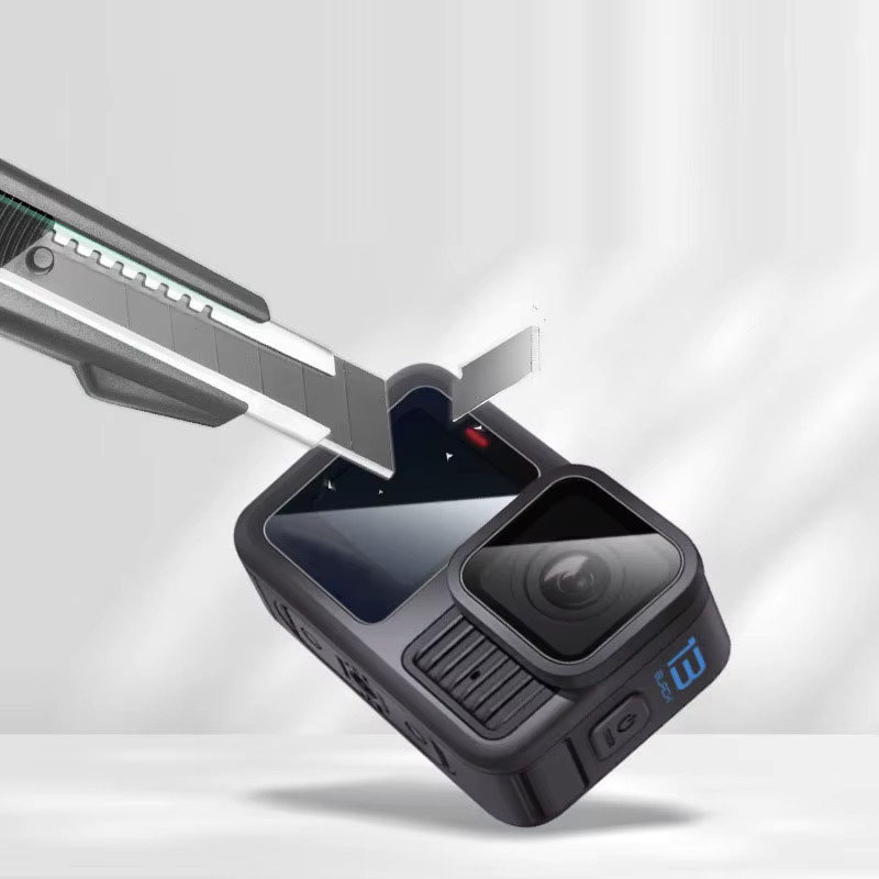 Hart gehärtetes Glas Schutzset für GoPro Hero 13, Mini, 12, 11 und 10 Black als Objektivschutz und Bildschirmfolie in Transparent - Bild 2