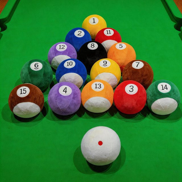 MIAOOWA Billard-Plüschtier, Schlüsselanhänger, Bunt / Mehrfarbig - Bild 1