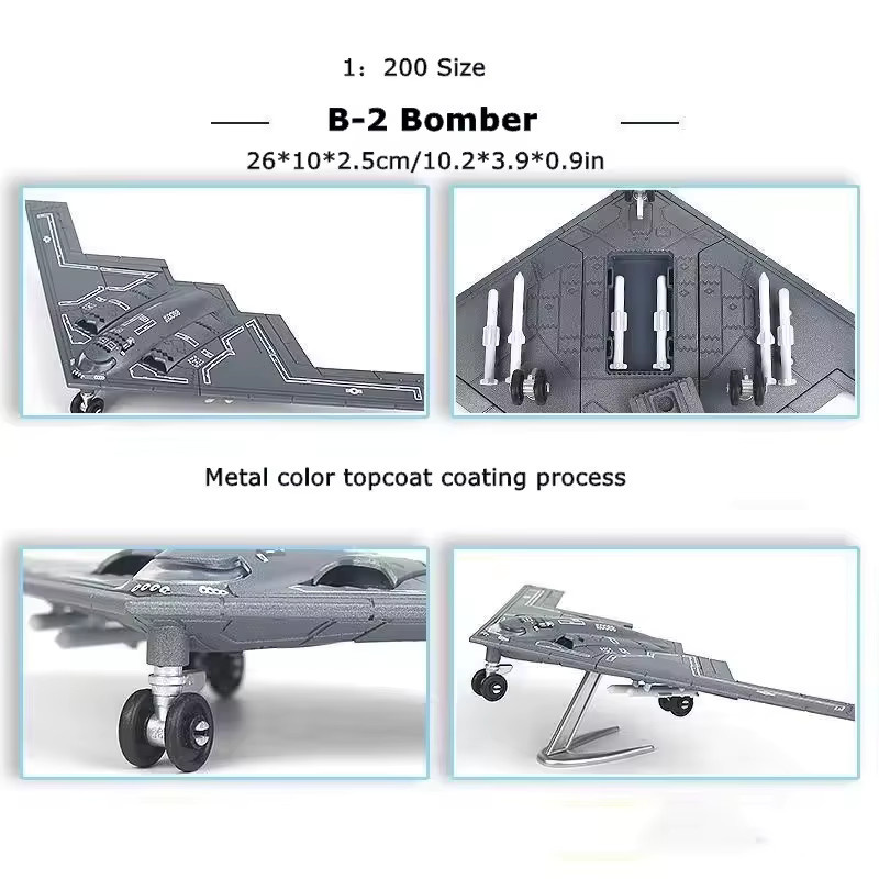 ZOCO US Air Force B2 B-2 A Ghost Bomber, Flugzeugmodell, 1:200, ab 3 Jahre - Bild 3