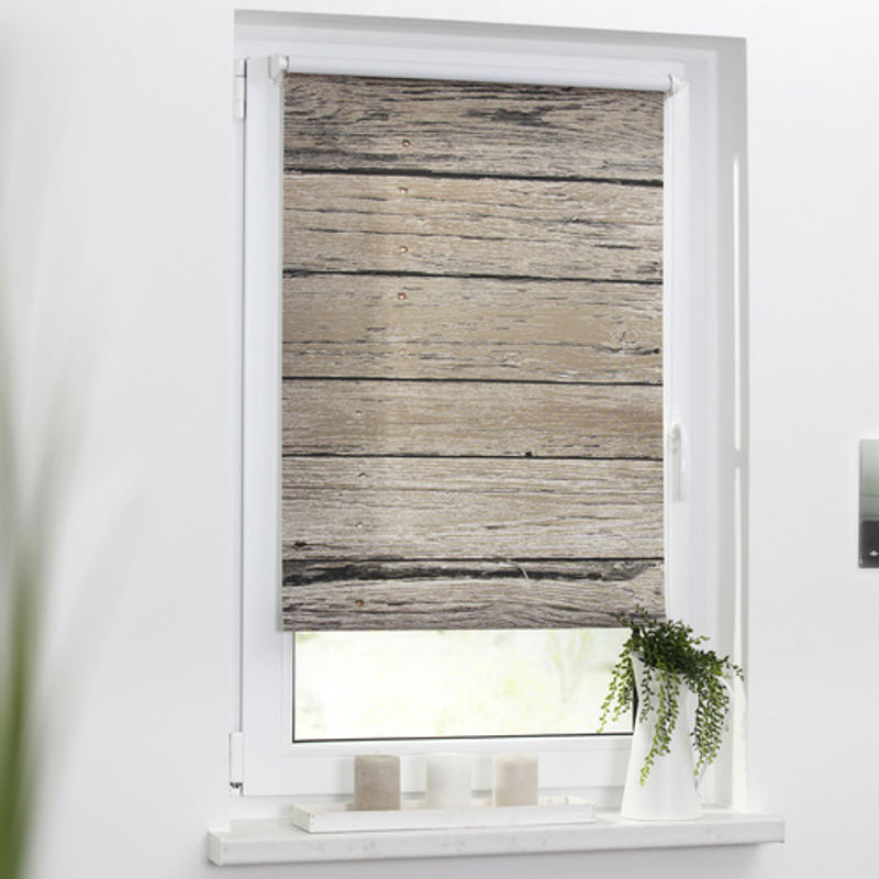Lichtblick Rollo Klemmfix aus Polyester in Braun, Breite: 90 cm, Höhe: 150 cm - Bild 2