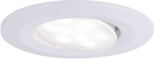 Paulmann Calla LED-Bad-Einbauleuchte in Weiß, 6.5W, IP65, rund