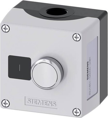 Siemens 3SU1851-0AD00-2AB1 Gehäuse für Drucktaster in Grau mit Schutzart IP66, IP67 und IP69K - Bild 1