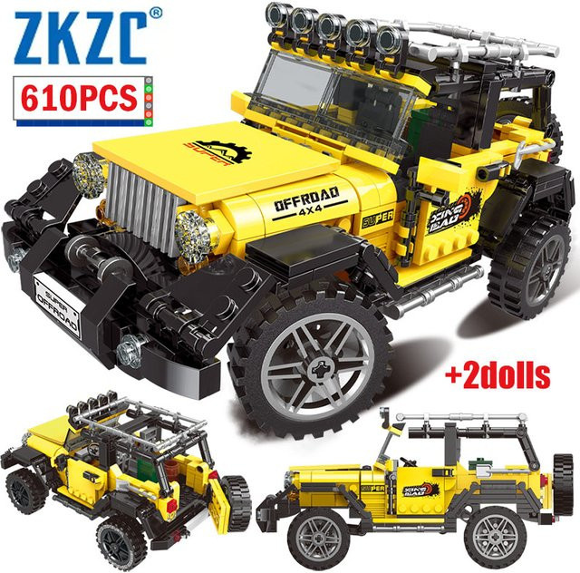 ZKZC Technische Off-road Racing Fahrzeug Lkw Auto Modell Bausteine, Fahrzeuge - Bild 1