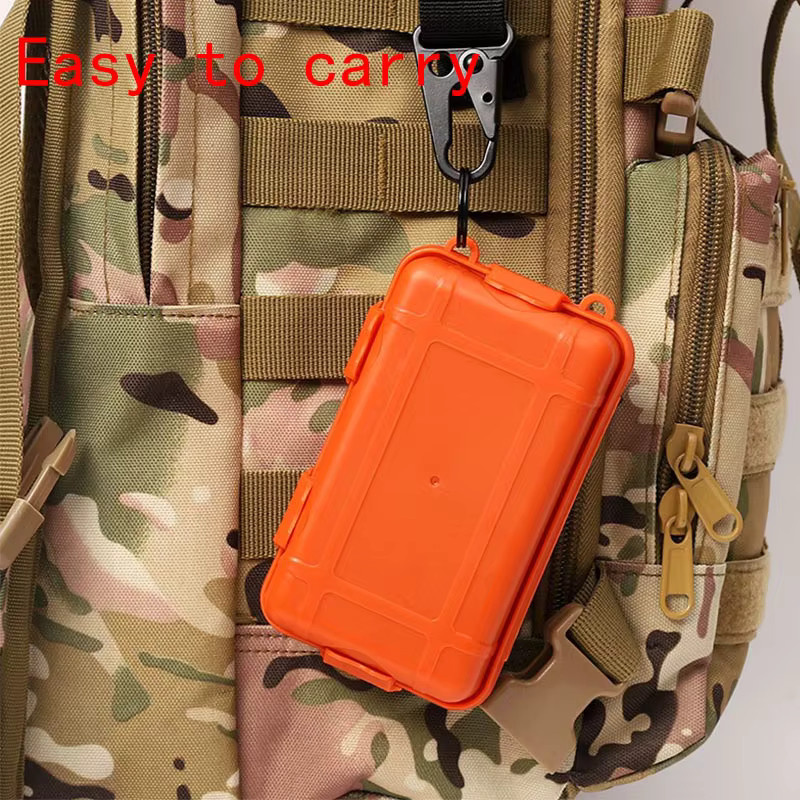 Wasserdichter EDC-Werkzeug-Hartschalenkoffer mit Schaumstoff-Organizer in Orange - Bild 5