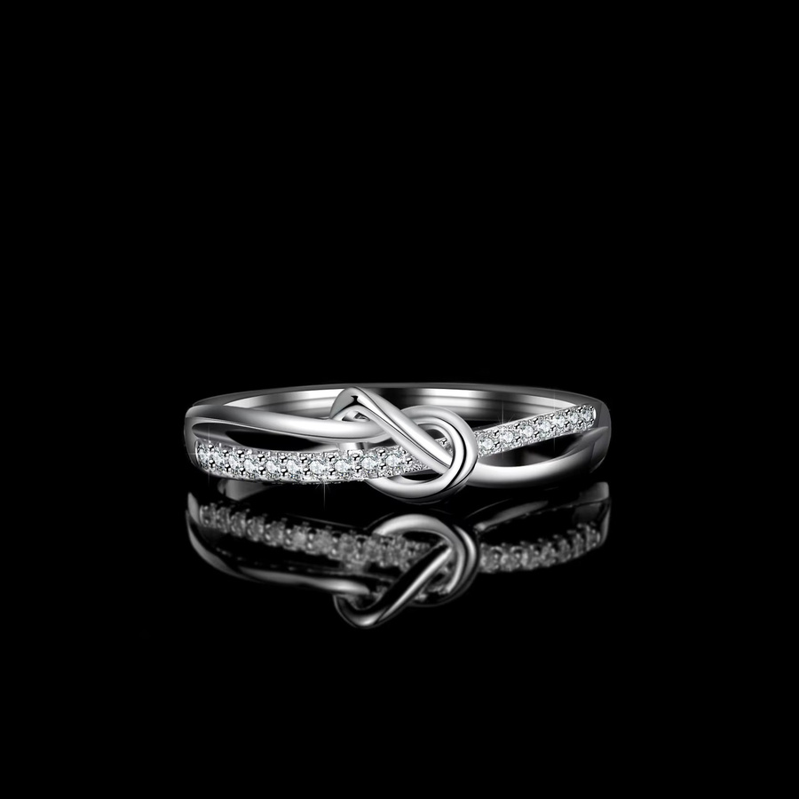 Moissanit-Ring 925 Silber, 18 Karat vergoldet, Diamant, Damen - Bild 2