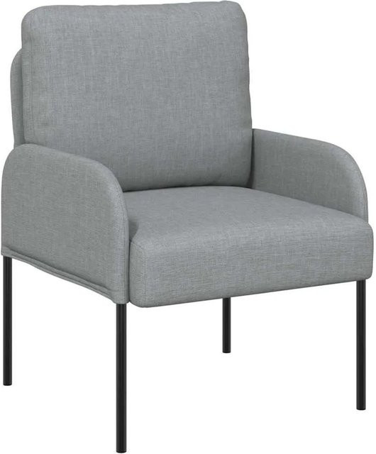 vidaXL Sofa mit Kissen in Hellgrau aus Sperrholz und Polyester - Bild 1