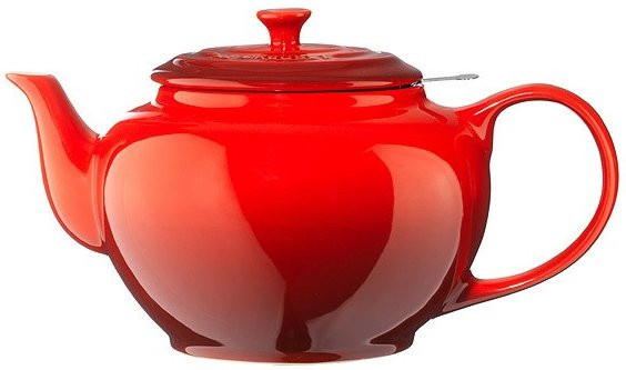 Le Creuset Klassische Kanne mit Siebeinsatz aus Steinzeug in Kirschrot, 1,3 l - Bild 1