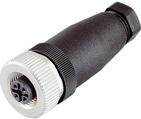 Binder 99-0486-12-08 Sensor-Aktor-Steckverbinder M12 Buchse gerade unkonfektioniert 8 Polzahl Schwarz - Bild 1