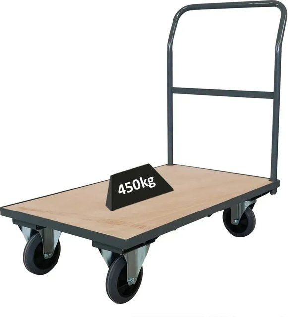 PROREGAL Profi Plattformwagen Grau H x B x T: 102 x 60 x 98 cm - Bild 1