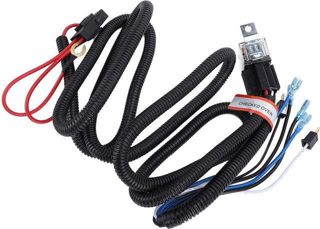 Koogeelife Hupe Verkabelung Relais Kit 80A 4 Pin SPST Normally Open für Auto LKW SUV Wohnmobil ATV Schwarz - Bild 1