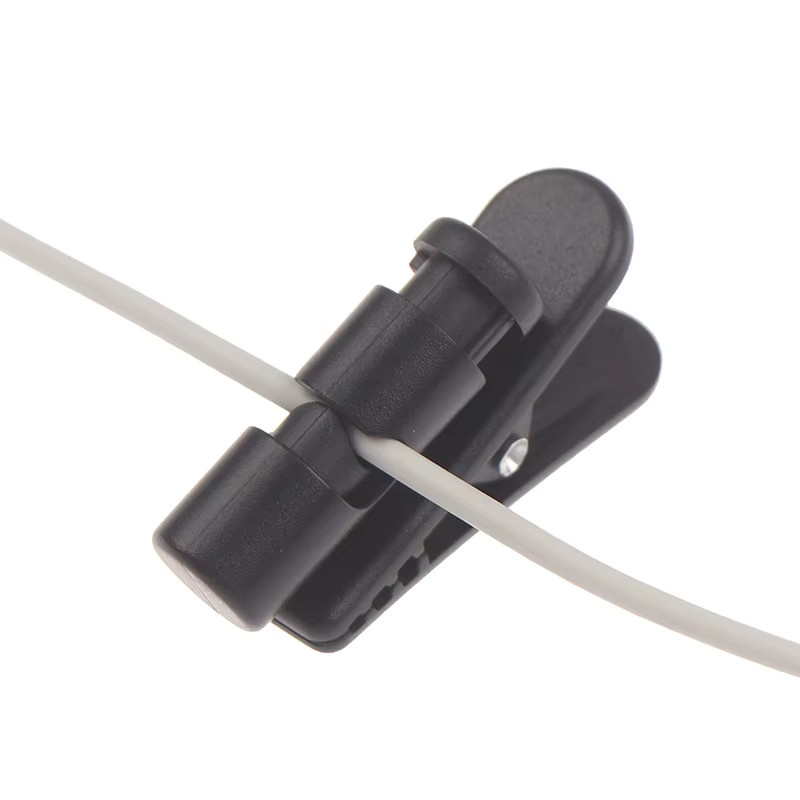 SD&HI Kabelklemmen für Headsets und Kopfhörer, rotierende Kabelclips in Schwarz, 2/5 Stück - Bild 2