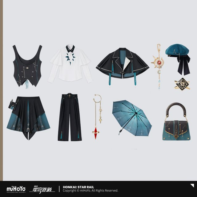 miHoYo Honkai Star Rail Anaxa-Themen-Mantel, Plüsch / Textil - Bild 1