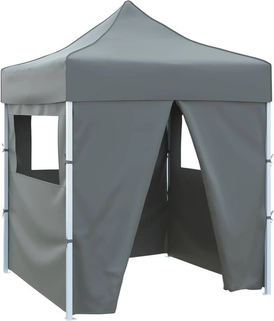 vidaXL Party-Zelt Anthrazit aus Oxford-Stoff und Stahl, B/T/H: 200 x 200 x 315 cm - Bild 1