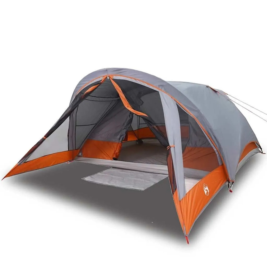 vidaXL Campingzelt für 4 Personen in Grau und Orange, wasserdicht, Artikelnummer 94715 - Bild 2
