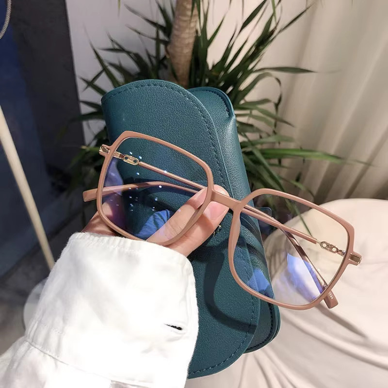 MDOD Korrektionsbrille, Vollrand, Square, Plastic, grau, braun - Bild 3
