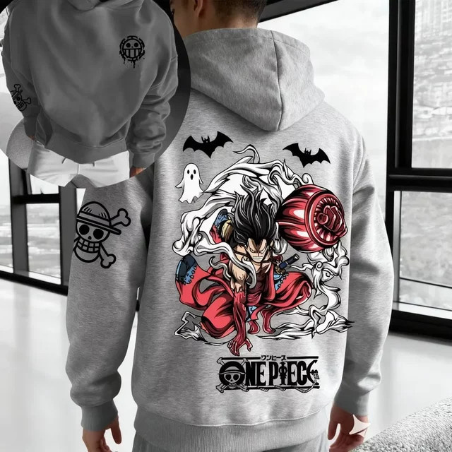 Bandai One Piece Hoodie, Grau - Bild 1