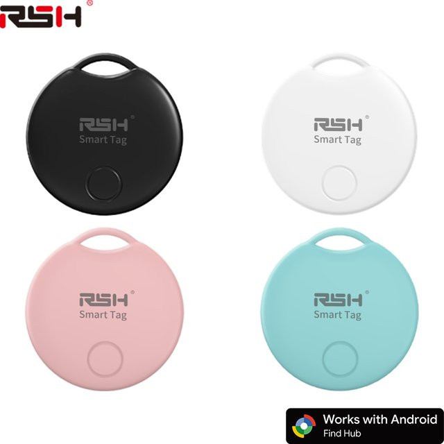 RSH 4er Set Android Tracker kompatibel mit Google Find My Device App zur Ortung von Schlüsseln und Taschen für Samsung Xiaomi und Pixel Smart Tags - Bild 1