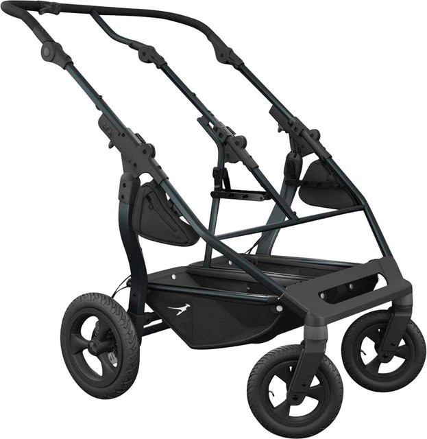 tfk Zwillingswagen Duo als Kombiwagen in Grau und Schwarz mit Sportsitz und Babywanne - Bild 1