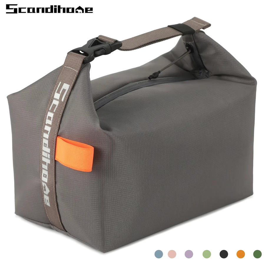 Isolierte Lunchtasche von SCANDIHOME in Grau für Picknick und Lebensmittelaufbewahrung - Bild 6