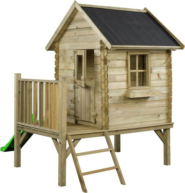SwingKing Spielhaus Camilla mit Rutsche in Apfelgrün B/T/H: 177 x 184 x 210 cm - Bild 1