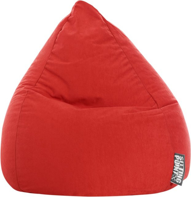 Sitting Point Sitzsack Easy L in Tomate Rot mit abnehmbarem Bezug aus Polyester - Bild 1