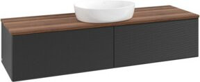 V&B Waschtischunterschrank Antao mit Frontstruktur in Weiß oder Blau, B: 160 cm, T: 50 cm - Bild 1