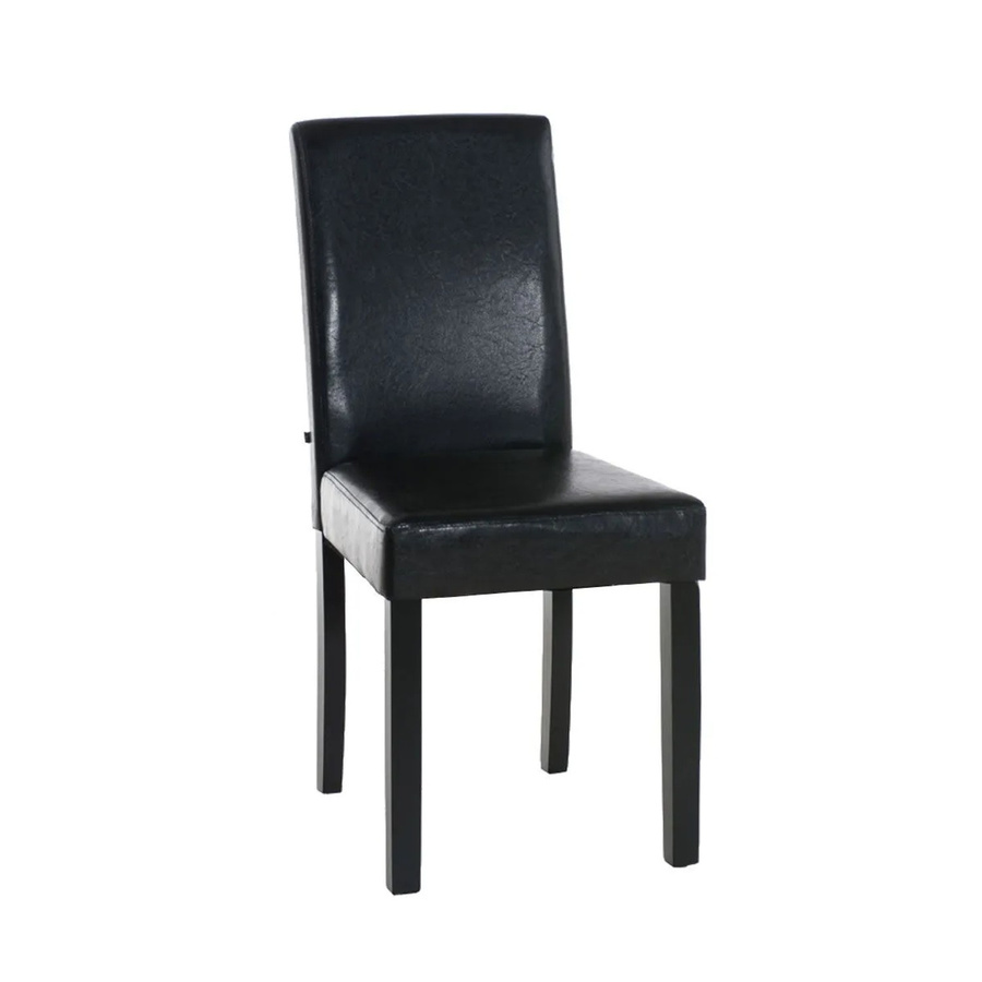 DELUKE Esszimmerstuhl DALAN aus Kunstleder in Braun, B/T/H: 41 x 47 x 91 cm - Bild 2