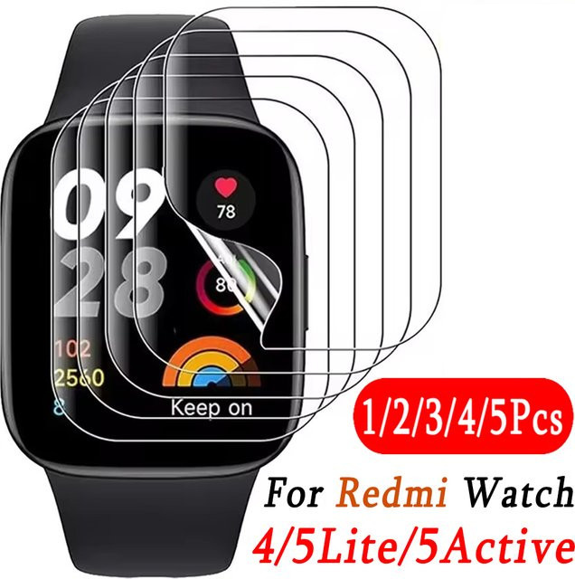 Xiaomi Hydrogel-Displayschutzfolie für Redmi Watch 4, Watch 5 Lite und Watch 5 Active, transparent - Bild 1