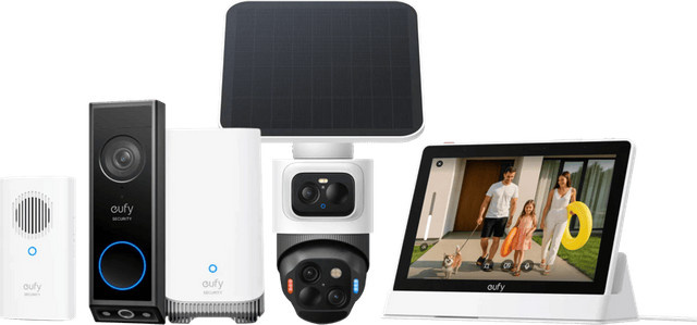 eufy Security Set mit eufyCam S4, HomeBase 3, Video Doorbell E340 und Smart Display E10 - Bild 1