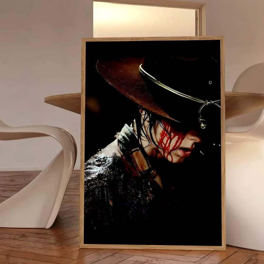 Carl Grimes Classic W-Walking D-Dead Poster von bilibili, selbstklebend, wasserfest, mehrfarbig, Rechteckig, Breite: 15,0 cm, Höhe: 15,0 cm - Bild 5