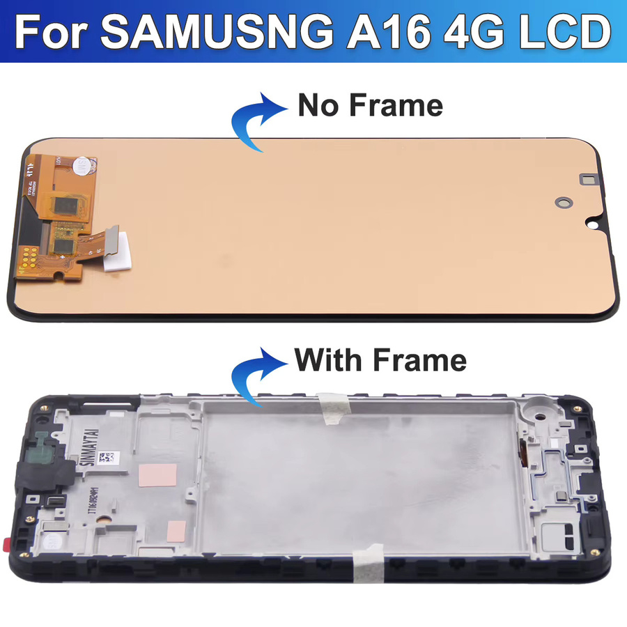 Samsung AMOLED Display Ersatz mit Touchscreen für Galaxy A16 4G/5G in Schwarz (Kompatibel mit A16 A165F A165M A166B A166P A166E) - Bild 1